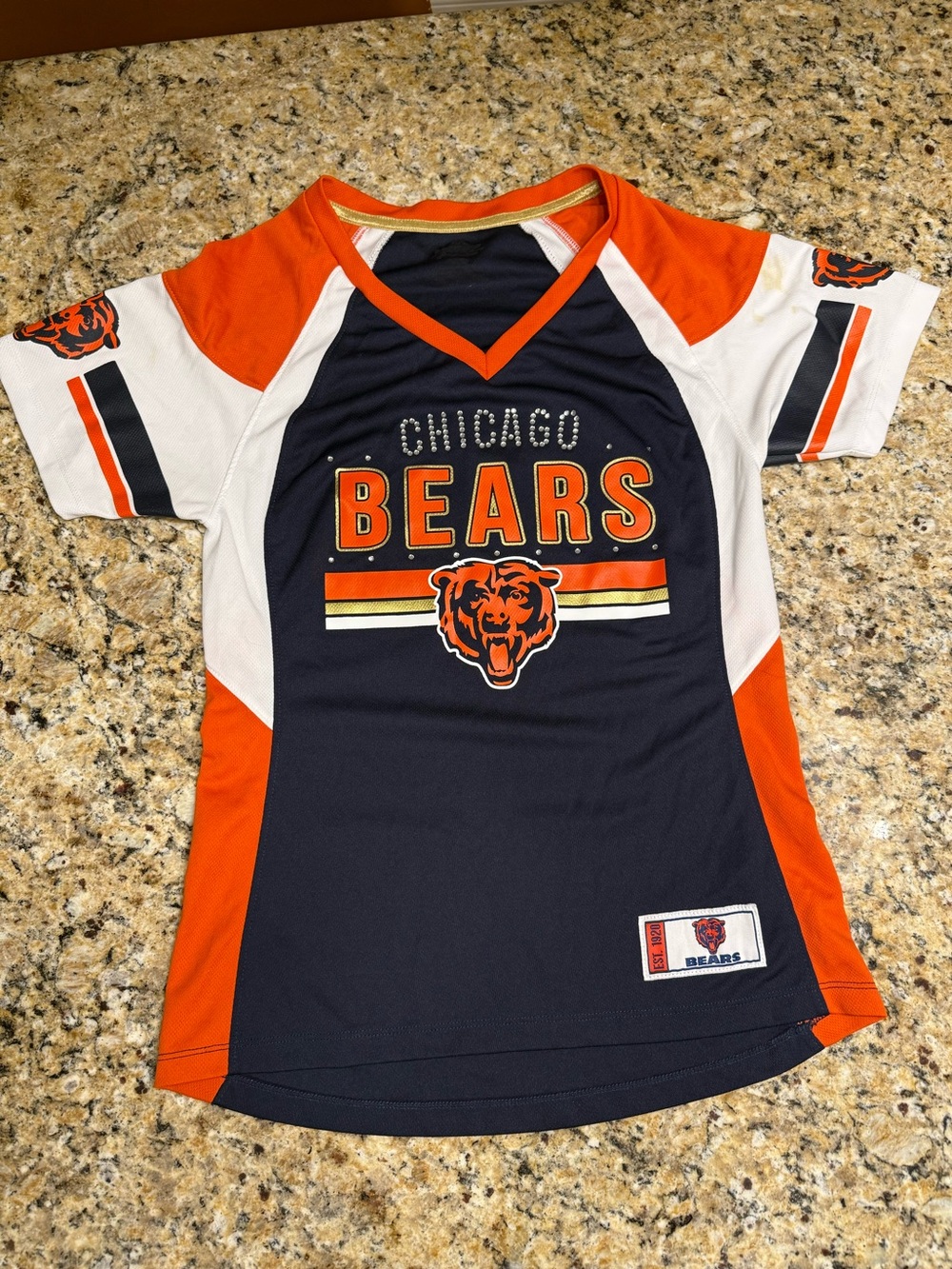 Women’s Chicago Bears Rhinestone Jersey size Small